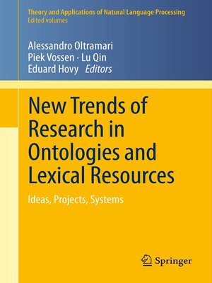 cover image of New Trends of Research in Ontologies and Lexical Resources